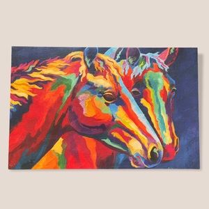 Horse Canvas Wall Decoration 15.25” x 23.5”